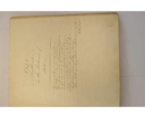 MANUSCRIPT. A Trip to Scotland in the Autumn of 1831. 4to, circa 180 pages with 21 steel-engraved plates. Includes a long and