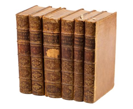 Arthur CollinsTHE PEERAGE OF ENGLAND, 6 VOLSLondon: W Innes etc, MDCCLVI [1756]THIRD EDITION, 8vo, full polished calf, pencil