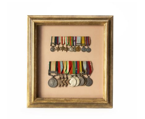 Comprising: an India General Service Medal, 1936-1937, impressed 5770057 Cpl T Evans, R. Norfolk, a 1939-1945 Star, an Africa