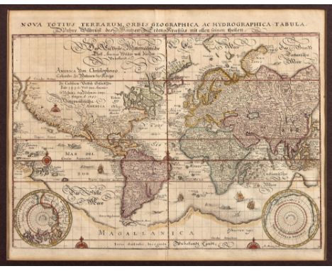 Matthaus MerianNOVA TOTIUS TERRRUM ORBIS GEOGRAPHICA ACHYDROGRAPHICA TABULAFrankfurt: Matthaus Merian, (1638)[1638]Copperplat