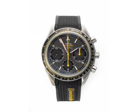 Reference 32632405006001, calibre 3330, automatic, the circular grey dial with brushed texture, white baton hour markers, out