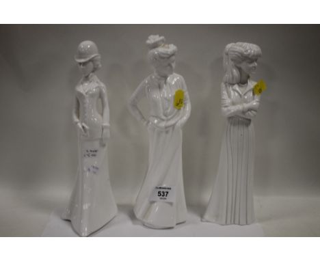 THREE SPODE LADY FIGURES TO INCLUDE LAURA, CHRISTINA AND ANNA