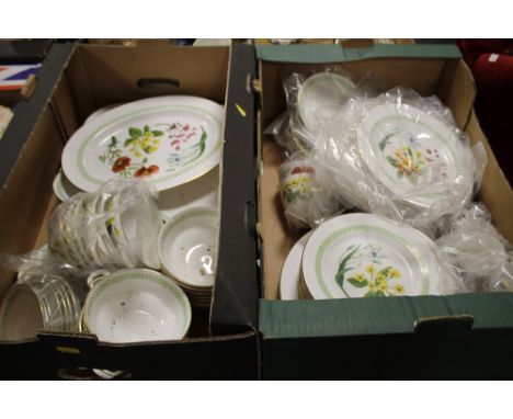 TWO TRAYS OF SPODE COUNTRY LANE CHINA 