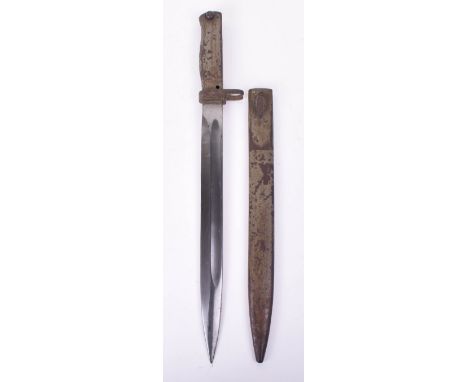 German M88/98 Ersatz Bayonet, a good condition M88/98 bayonet, central fullered blade excellent, Imperial acceptance mark to 