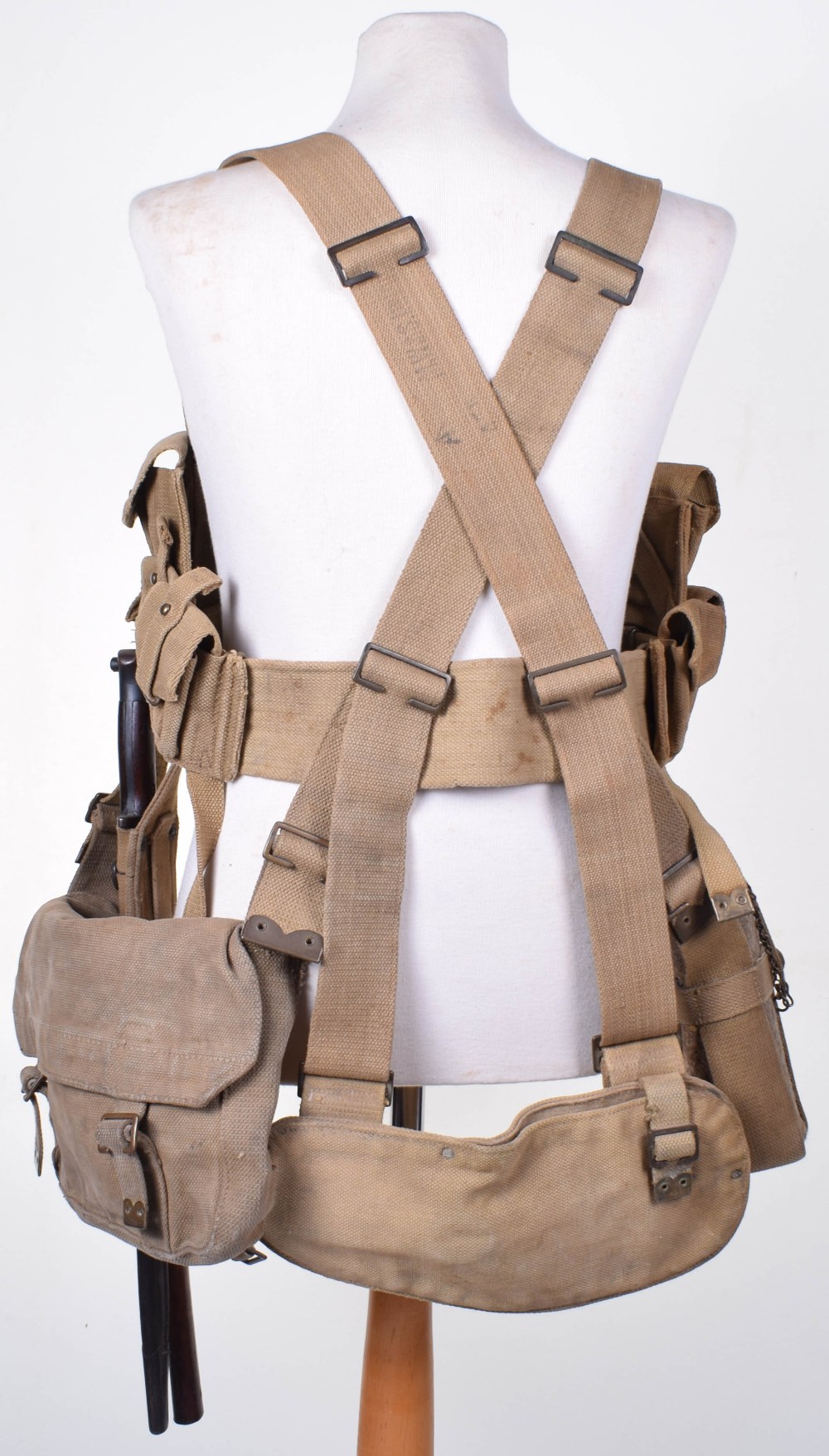 Rare Complete WW1 British 08 Pattern British bing Equipment Set, superb condition full set con