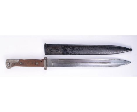 WW1 Prussian M.1871/84 Bayonet, 25cms blade by Alexander Coppel, in good overall condition.  Unit marked on cross guard for t