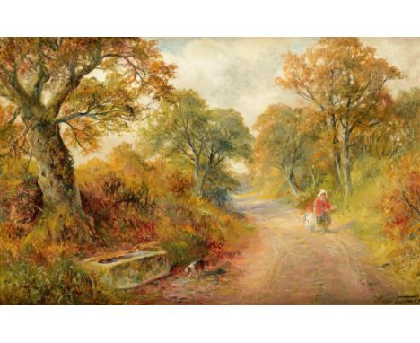GEORGE TURNER (1841-1910) CALLOW CROSS DERBYSHIRE  signed, signed again, dated 1903, inscribed with the title and artist's ad