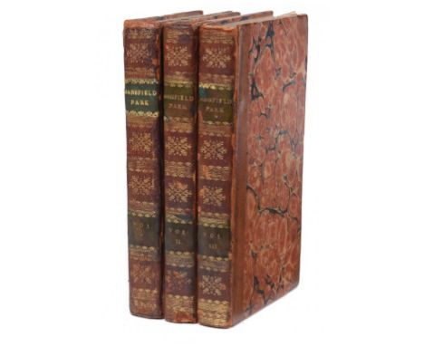 [AUSTEN (JANE)] MANSFIELD PARK A NOVEL BY THE AUTHOR OF "SENSE AND SENSIBILITY" AND " PRIDE AND PREJUDICE"  three vols, 12mo,