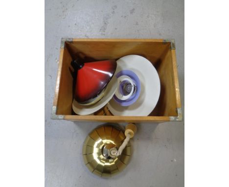 A box of continental pendant light fittings 
