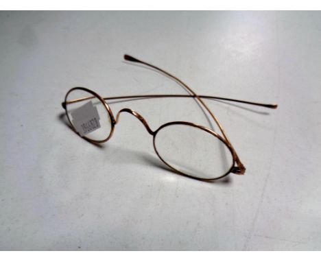 A pair of vintage 9ct gold framed spectacles  