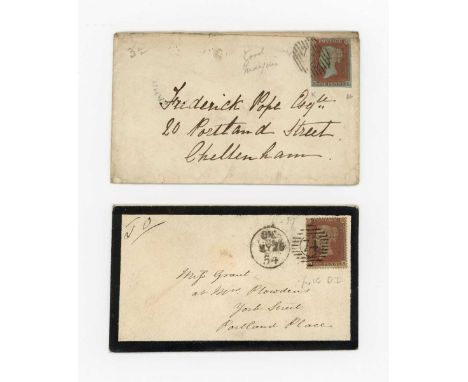 Great Britain postal history from pre stamp covers (8), 1841 1d red browns, 1d reds, postmarks, postal stationery, registered