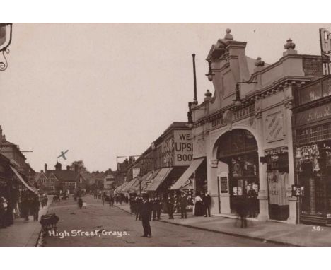 A collection of approximately 51 postcards of Essex including photographic postcards titled ‘High Street, Grays’, ‘Kings Road