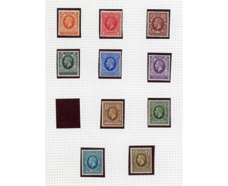 Great Britain stamps in two albums with George VI inverted and sideways watermarks mint, 1951 high values, later commemorativ