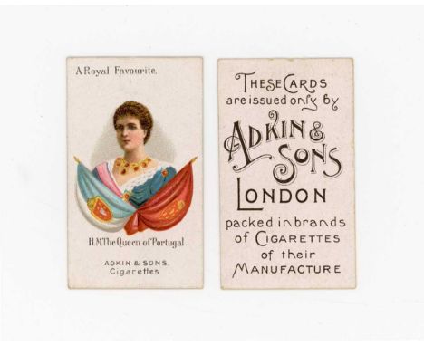 A collection of cigarette and trade cards in 13 albums including a set of 12 Adkin ‘A Royal Favourite’, 3 Rutter ‘Proverbs’, 