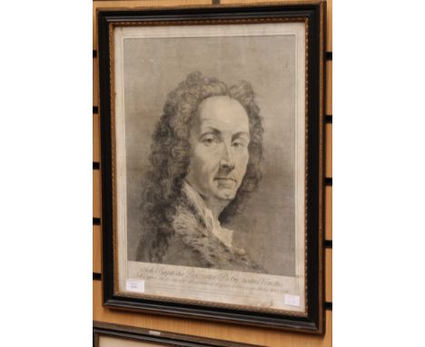 A print of John Baptista Piazetta, framed