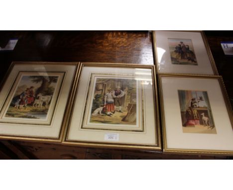 Four 'La Blanke' lithograph prints ex Christies, New Hall Vault Sale 