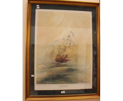 Ben Maile, limited edition print, 'The Mary Rose, 1545', signed in pencil by the artist lower-right and numbered 118/485. Mea