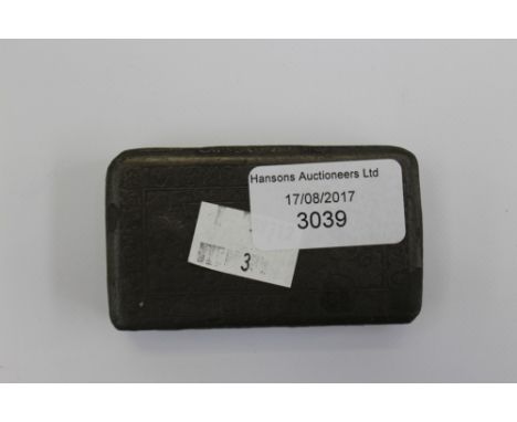 Pewter 19th century snuff box