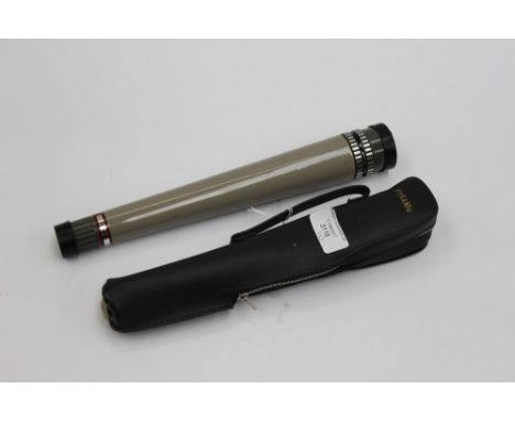 A 20th Century telescope together with a pyramid tripod stand with case 