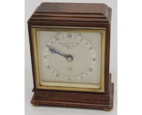 A Garrard and Co, Elliot mahogany bracket or mantle clock 
