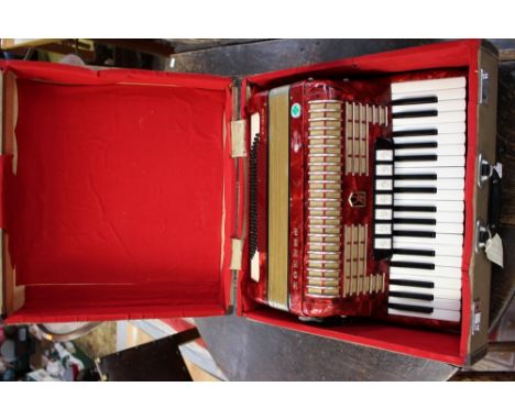 A Hohner Verdi II N 96 bass piano accordion