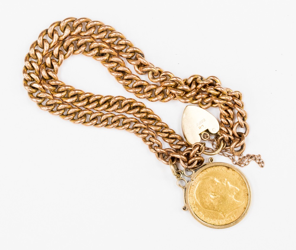 Gold albert chain bracelet Clearance