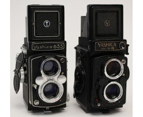 Yashica: A Yashica Mat-124G TLR camera, serial number 3074699, shutter in working order, general wear through age, complete w