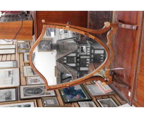 A free standing Edwardian dressing table mirror