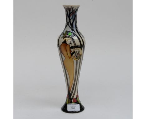 A Moorcroft vase in the 'Style of the Season' pattern, 1st quality, designed by and signed to the base by Kerry Goodwin, stan
