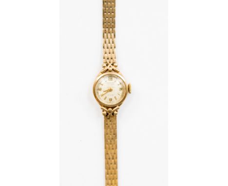 A vintage Rotary ladies 9ct gold bracelet watch
