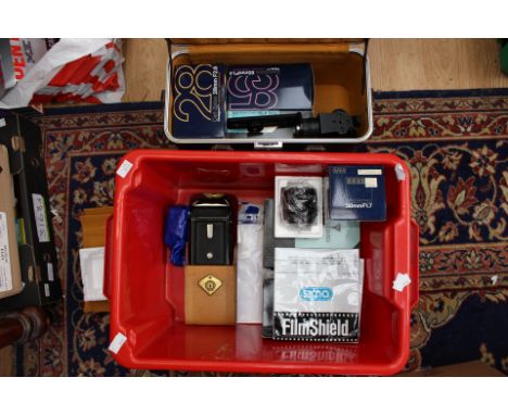 A 1930s Zeiss Ikon Nettar camera and a Contax 167 MT body with 3 Carl Zeiss lenses, flash and other accessories, good boxed e