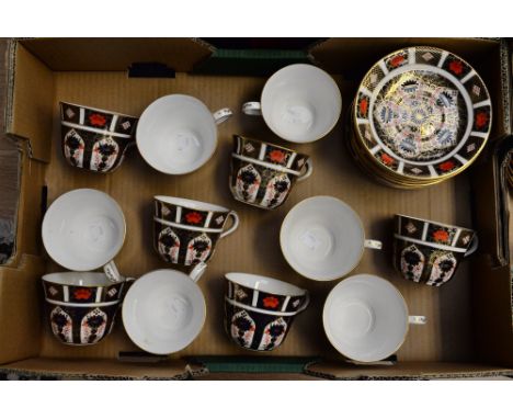 Royal Crown Derby Imari 1128 set of twelve breakfast cups and saucers (24)