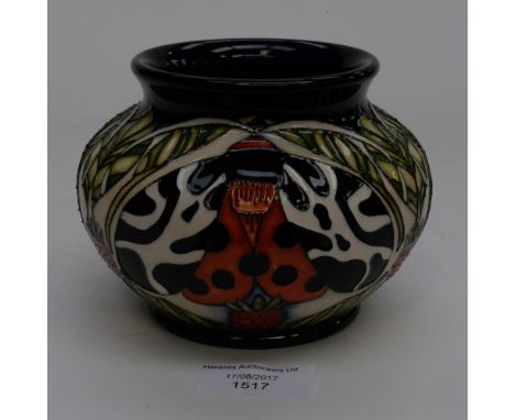 A Moorcroft limited edition vase 3/10, 1st quality, in the Moth pattern, designed and signed to the base by Vickki Lovatt, da