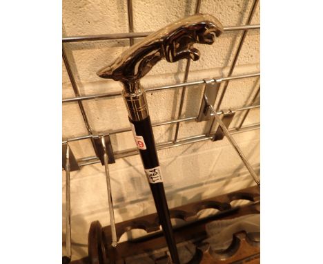 Jaguar handle walking stick