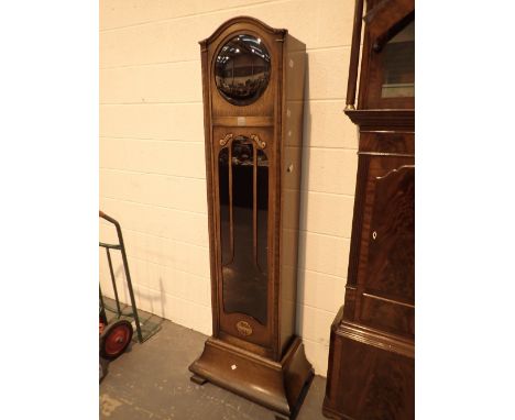 Oak cased long cased clock  CONDITION REPORT: We believe this item to bein working order at lotting.
