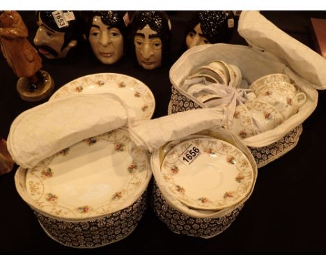 Vintage Royal Albert tea service eleven cups one A/F milk sugar cake plate twelve side plates and twelve saucers 