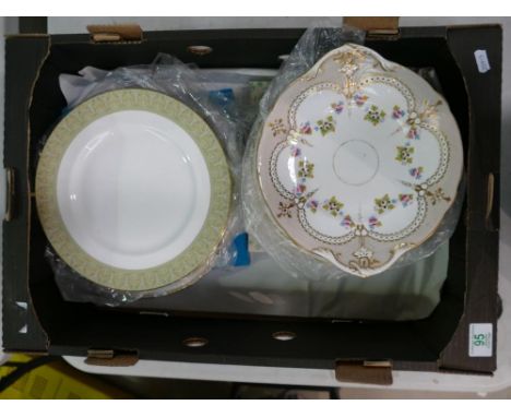 A collection of decorative wall plates: to include Coalport, Wedgwood hunting scene plate and 6 Royal Doulton sonnet dinner p