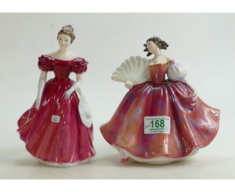 Royal Doulton Lady Figure: First Waltz HN2862 and Winsome HN2220(2) 