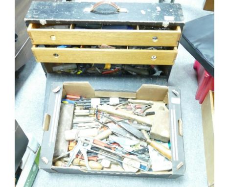 A collection of Woodworking and similar hand tools: 