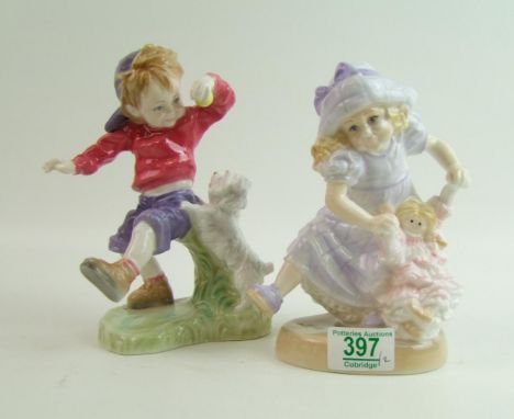 Royal Worcester Unicef figures Little Pricess &amp; Best Buddies(2) 