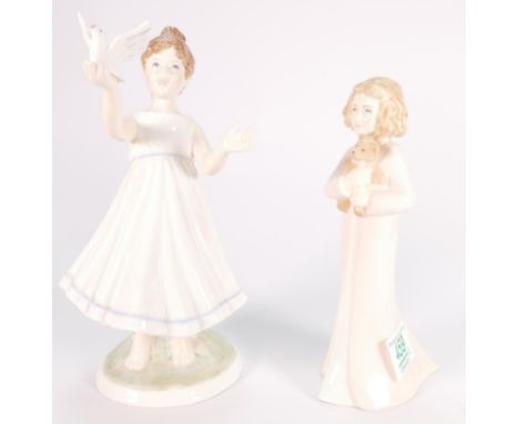 Royal Worcester for Compton Woodhouse Limited Edition figure I Hope: and NSPCC similar figure And so to Bed(2) 