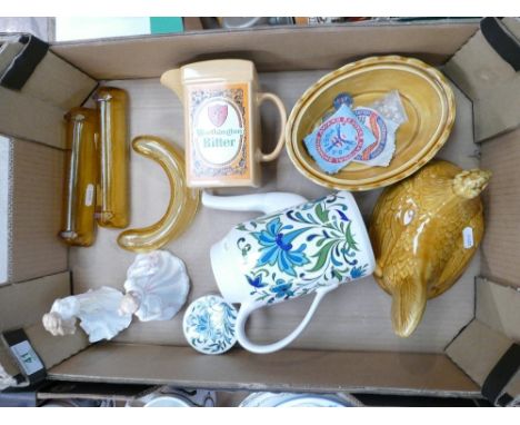 A mixed collection of items to include: Royal Doulton figure Amanda HN2996 (2nds), a similar figure, Midwinter coffee pot, Wa