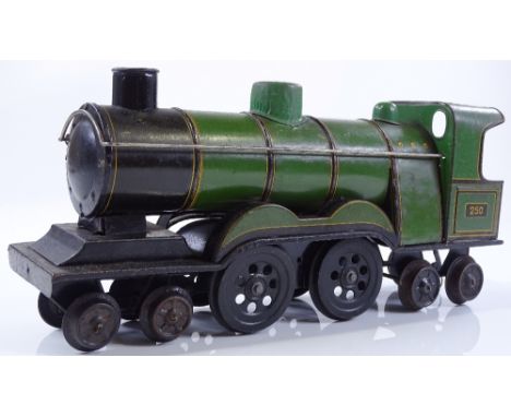 A Gunterman 4-4-4 lithographed tinplate carpet train, length 32cm