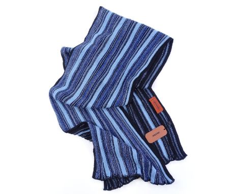 Missoni Italy blue / black long scarf, new with tags, length 184cm (RRP £225)