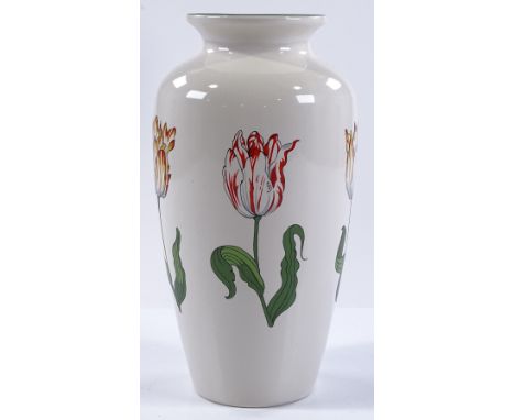 A Tiffany &amp; Co tulip design ceramic vase, height 21cm