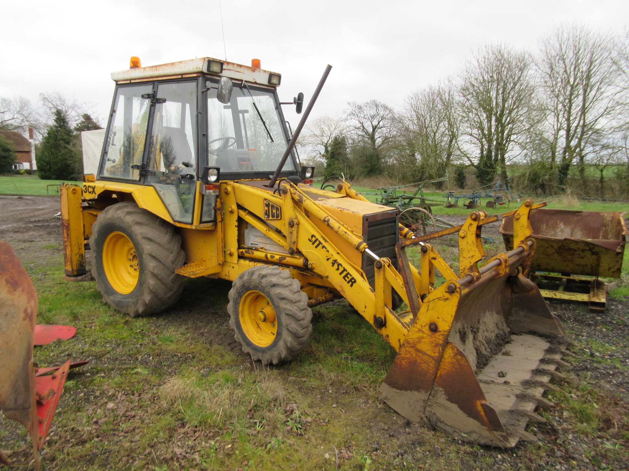 1987 JCB 3CX Sitemaster 2wd back hoe digger loader Reg No: E720 LEG ...