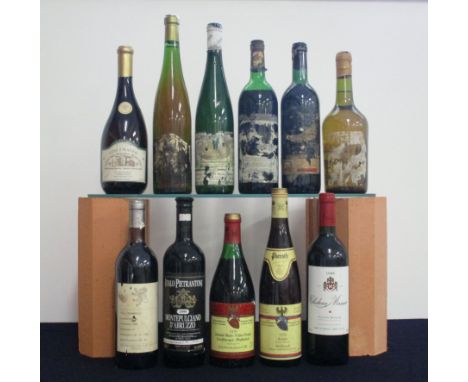 1 bt Mario Pasolini Nebbiolo 1988 Roccolo vts sl cdl 1 bt Italo Pietrantonj Montepulciano D'Abruzzo 1999 hf 1 bt Pieroth Deal