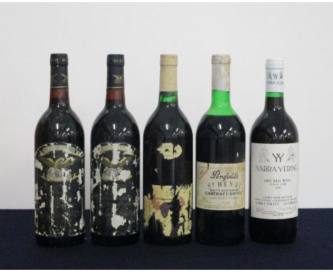 1 bt Wolf Blass Presidents Selection 1984 cdl i.n 1 bt Wolf Blass Presidents Selection Vintage Unknown cdl i.n 1 bt Yalumba C