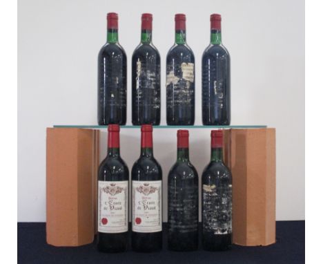 2 bts Ch. L'Etoile de Viaud 2003 Lalande de Pomerol 6 bts believed Ch. Les Templiers Vintage Unknown missing labels Above eig