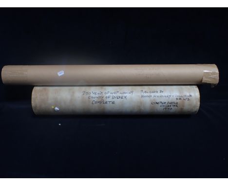 HARRY MARGARY &amp; PHILLIMORE CO LTD '250 YEARS OF MAP MAKING' county of Sussex, complete and Great Wishford ordnance survey